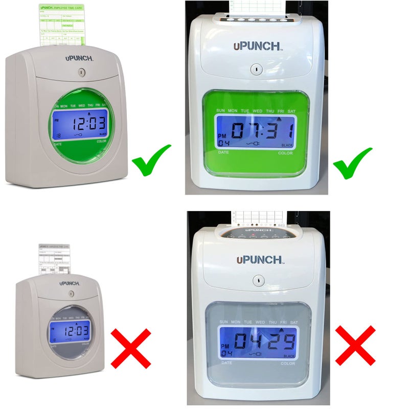 COMPUMATIC 300 uPunch HN3000 Time Cards Non-Calculating Also for HN1000  HN1500  HN3500  HN3540 uPTC1000 Compatible by COMPUMATIC - Image 2